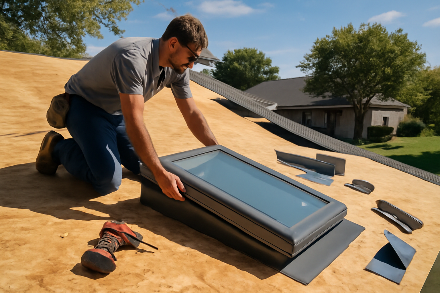 Skylight Replacement During a Reroof | Wannamaker